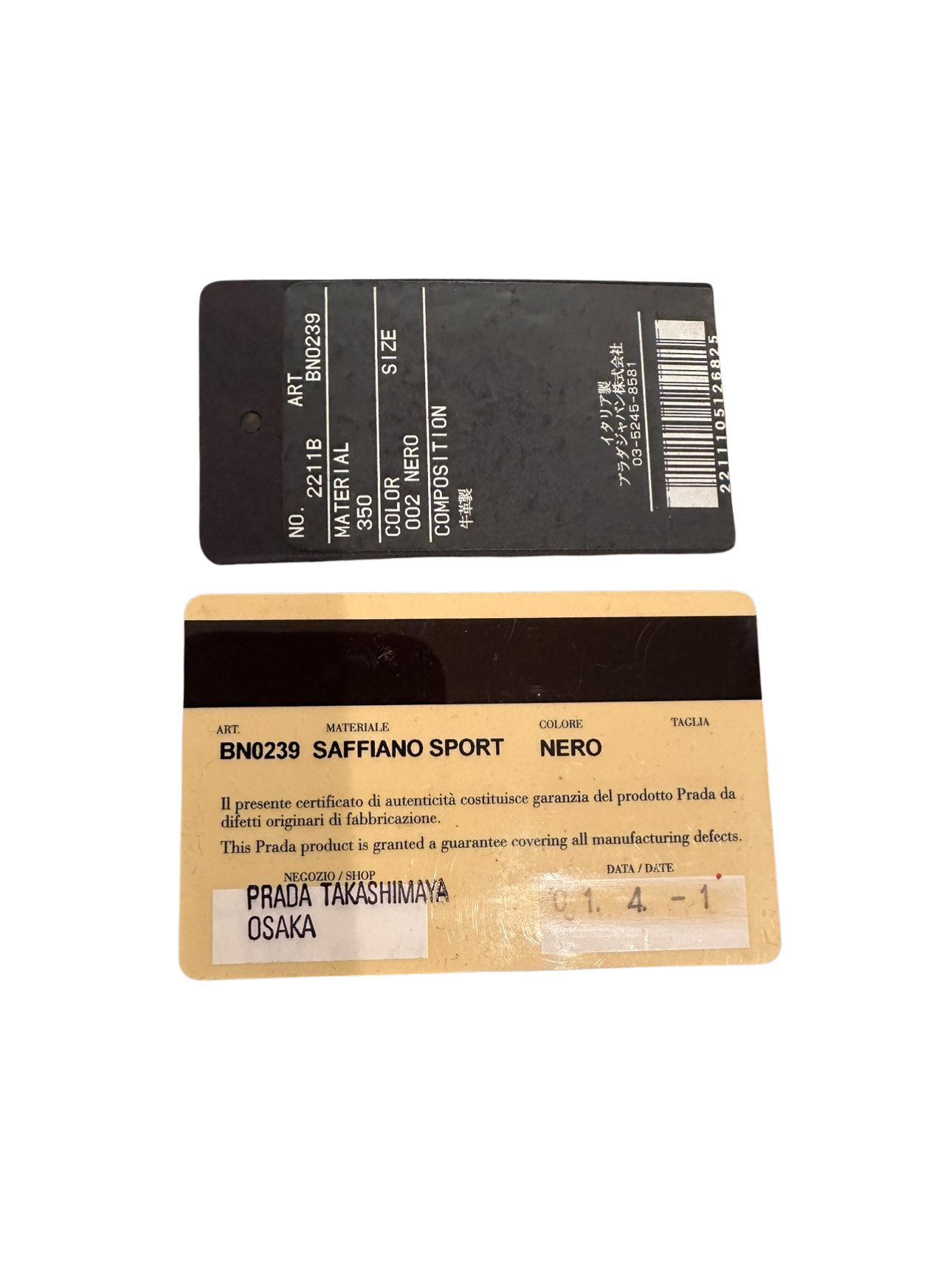 Prada Saffiano Leather Shoulder Bag