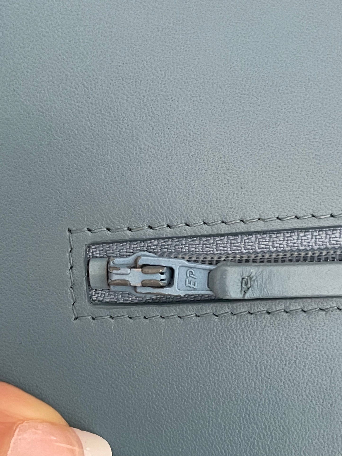 Chanel Wallet on Chain Lambskin Chevron Quilted Trendy Cc Woc Light Bl Blue Leather Cross Body Bag