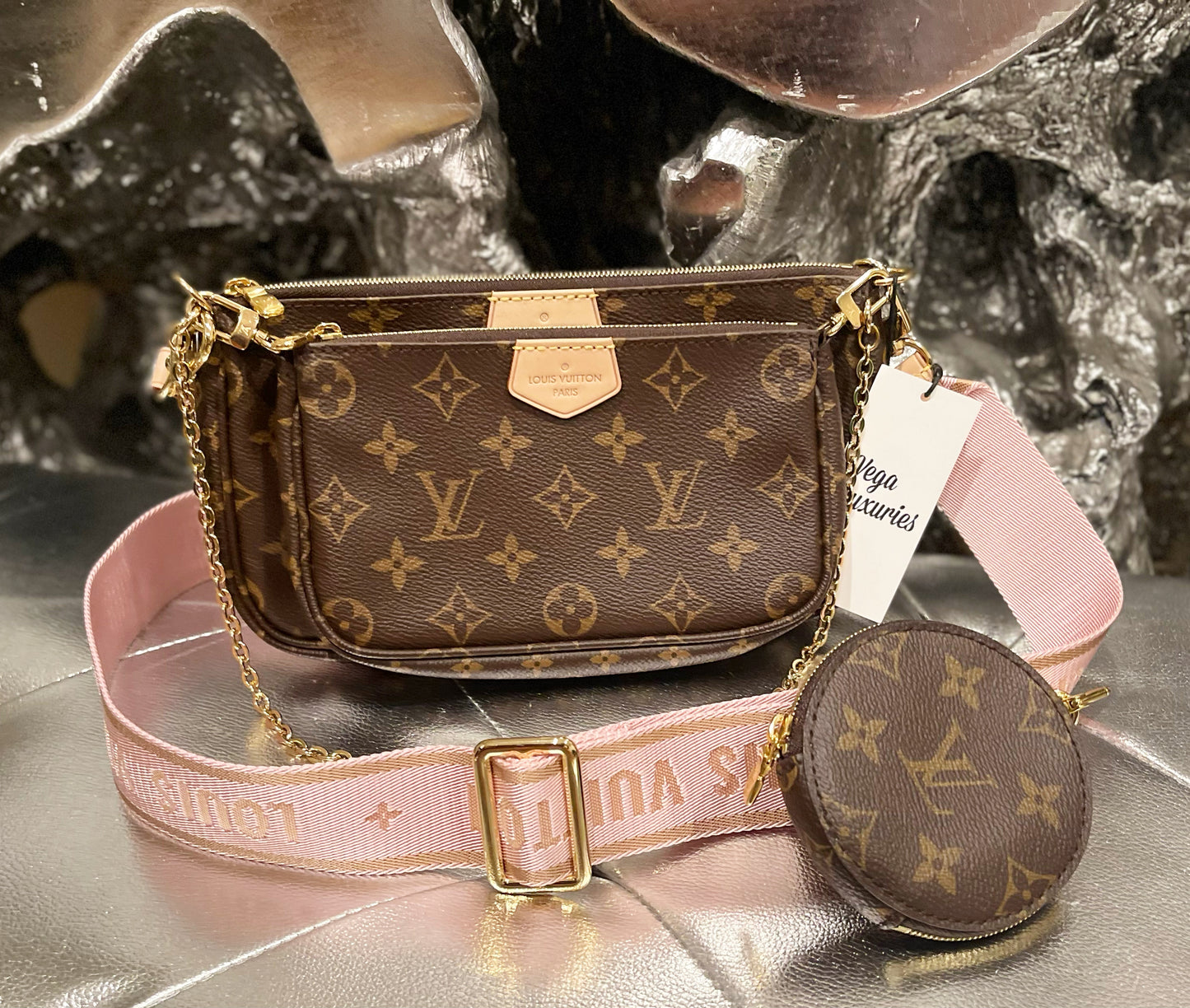 Louis Vuitton Pink Multipochette Crossbody Bag
