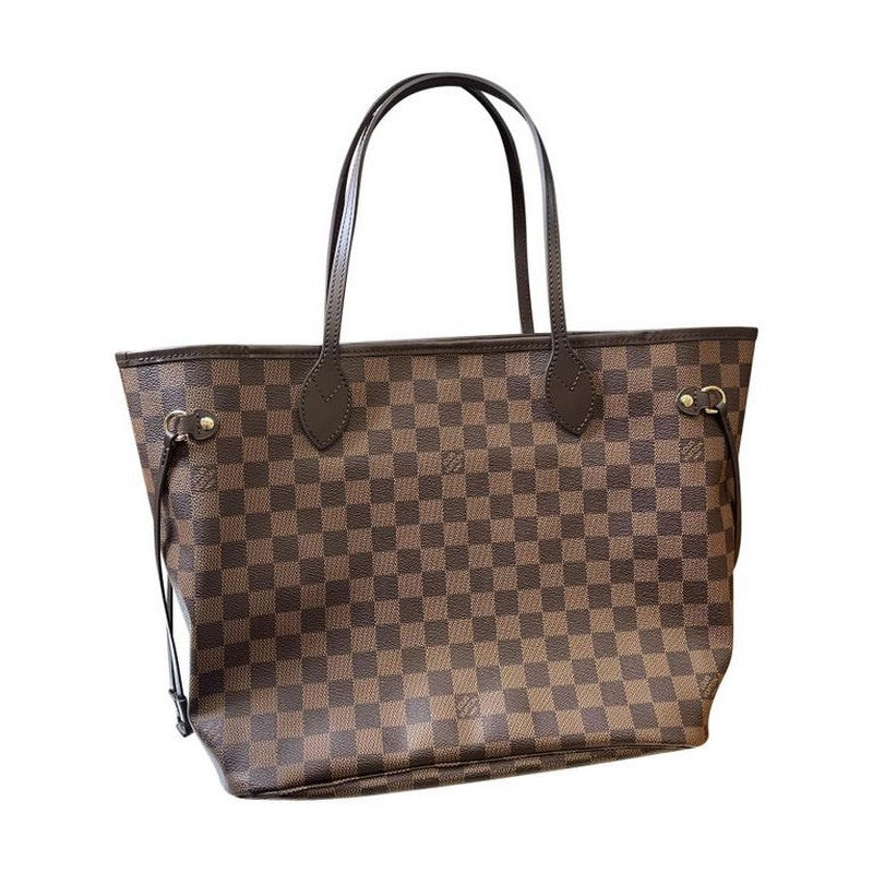 Louis Vuitton Neverfull MM Rose Ballerina Brown Canvas Shoulder Bag