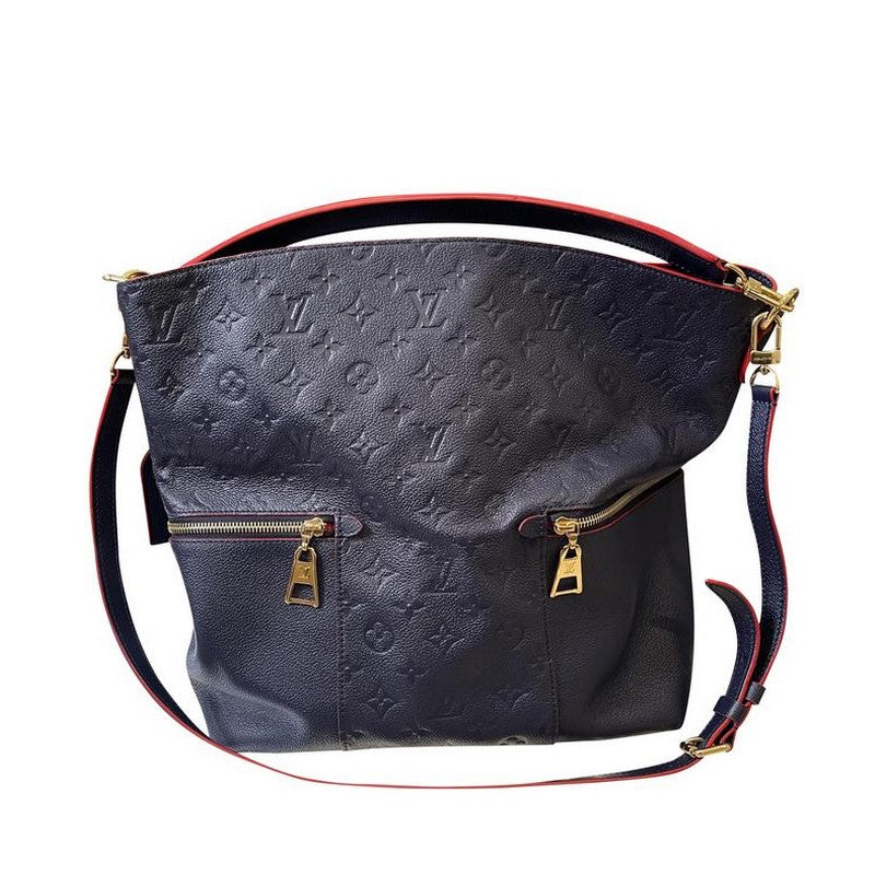 Empreinte Melie Marine Rouge Leather Hobo Bag – Vegaluxuries