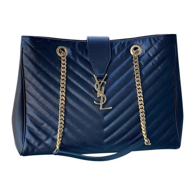 Yves Saint Laurent Monogram Grain De Poudre Matelasse Chevron