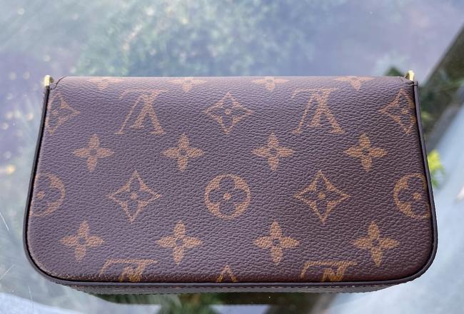 Louis Vuitton Felicie And Go Brown Canvas Cross Body Bag