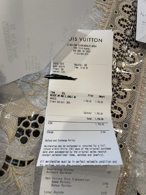 Jungle Neverful Mm Black Canvas Shoulder Bag