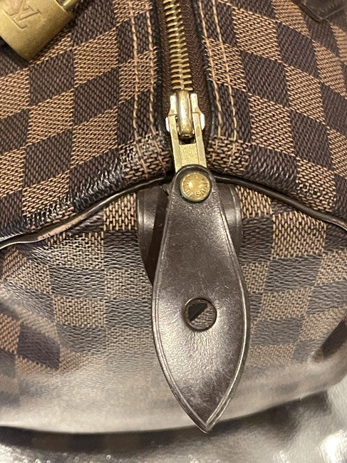 Speedy 30 Brown Canvas Shoulder Bag