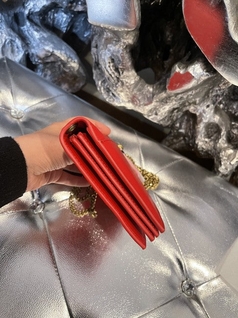 Versace Lambskin Leather Crossbody Bag