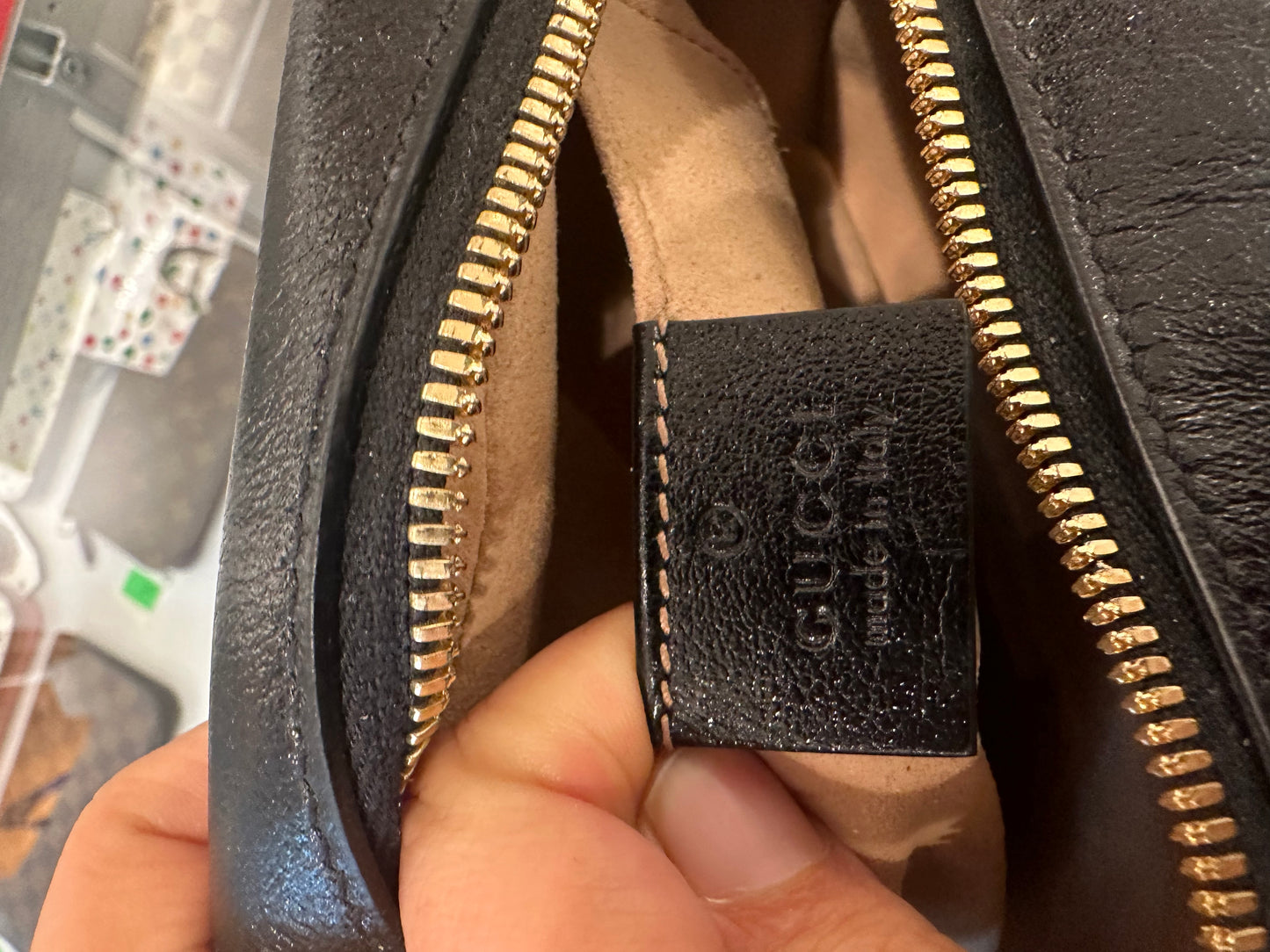 Gucci Monogram Canvas Crossbody Bag