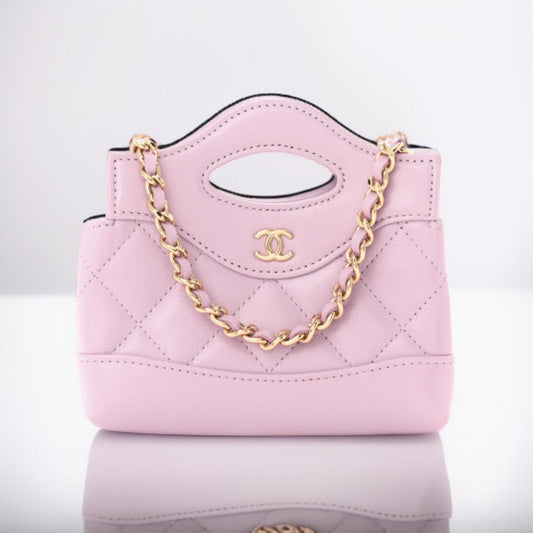 Chanel Mini 31 2025 Pink Shopping Bag Crossbody