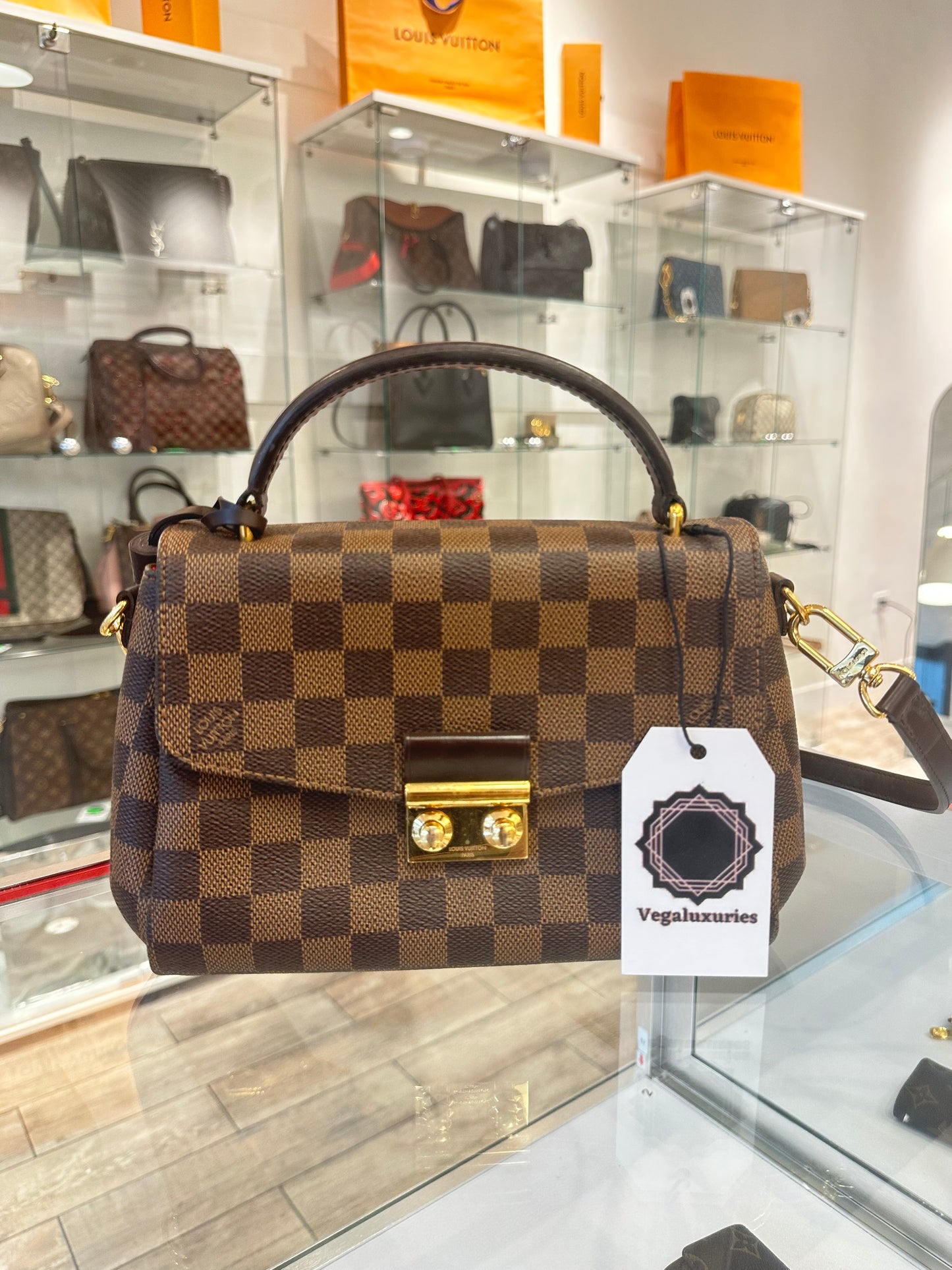 Gucci Monogram Canvas Crossbody Bag