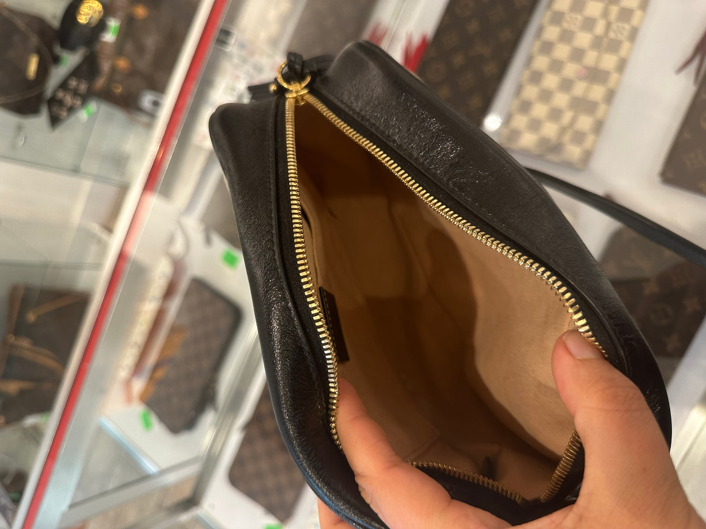 Gucci Monogram Canvas Crossbody Bag