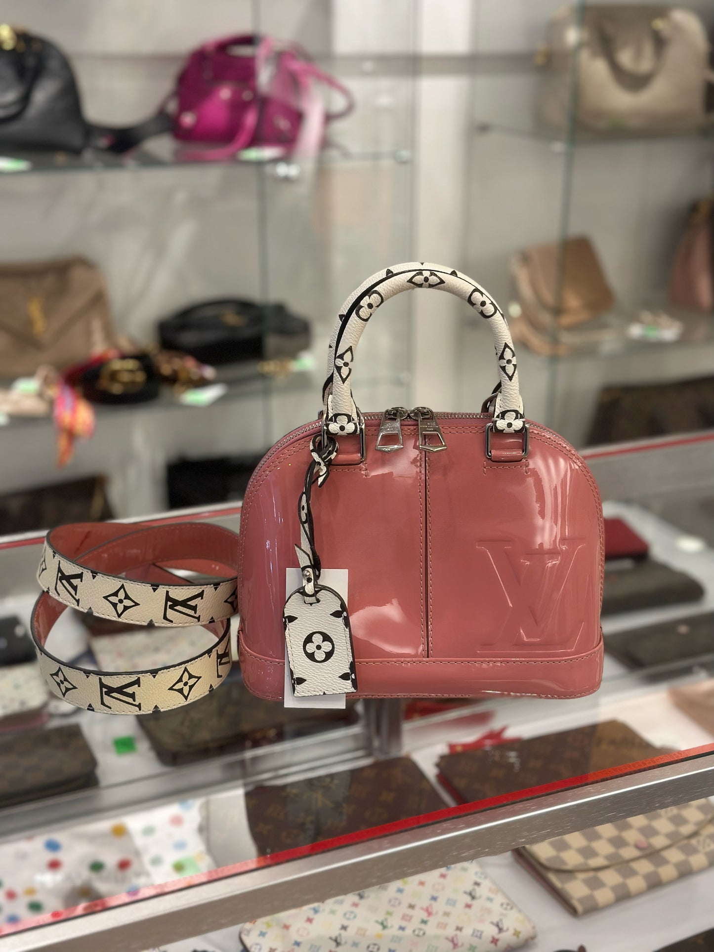 Louis Vuitton Patent Monogram Alma BB Limited Rose Blush