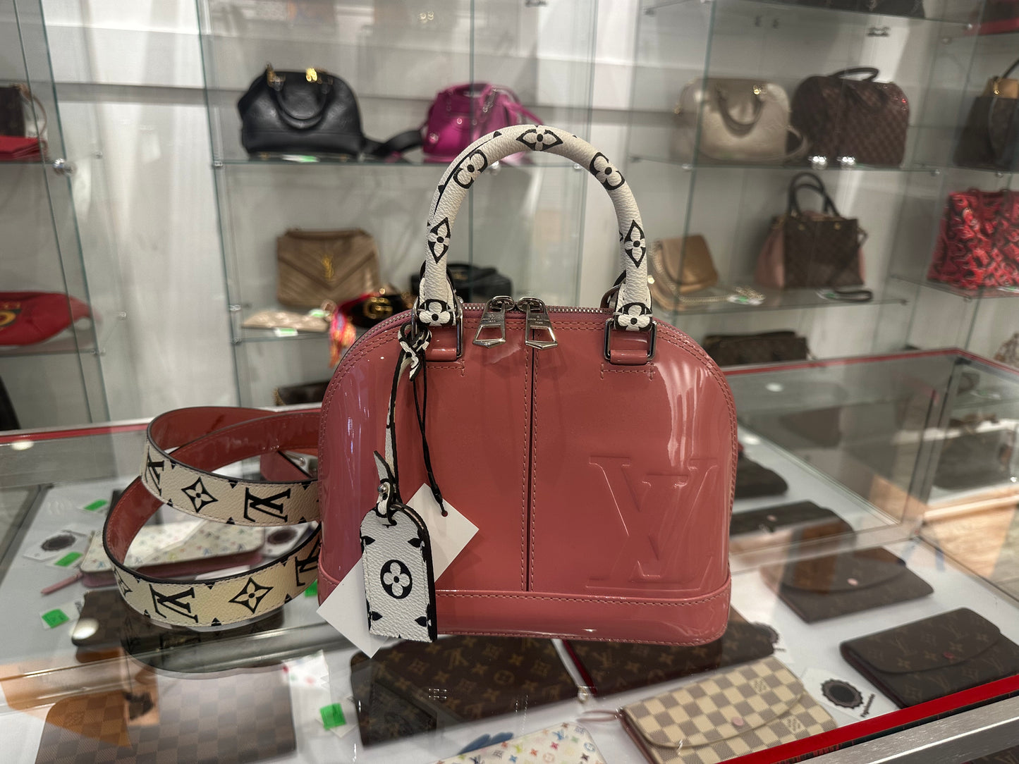 Louis Vuitton Patent Monogram Alma BB Limited Rose Blush