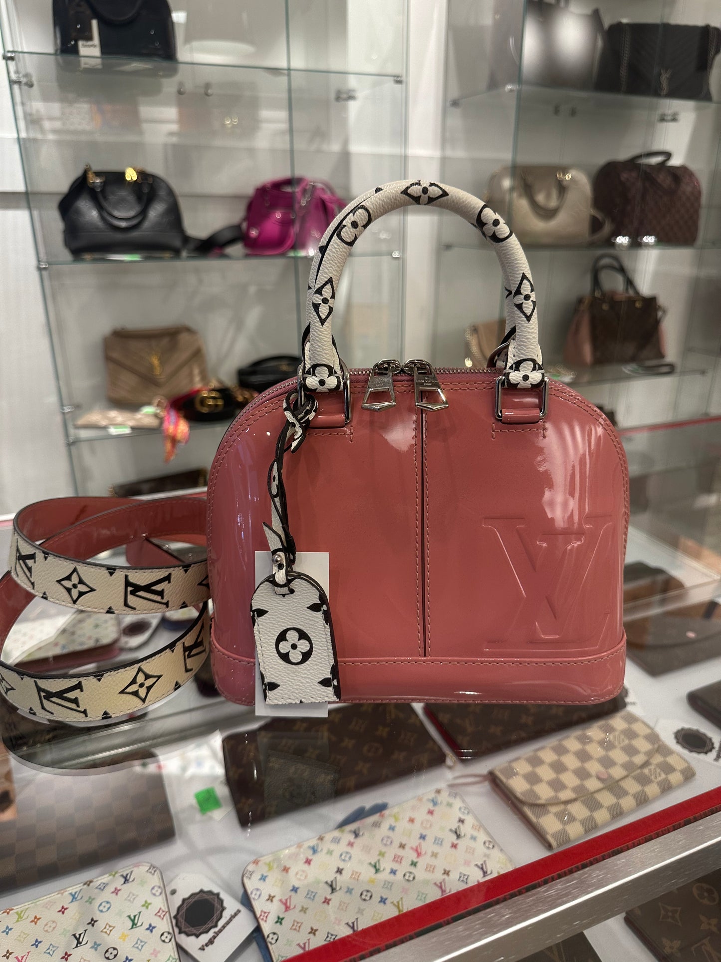 Louis Vuitton Patent Monogram Alma BB Limited Rose Blush