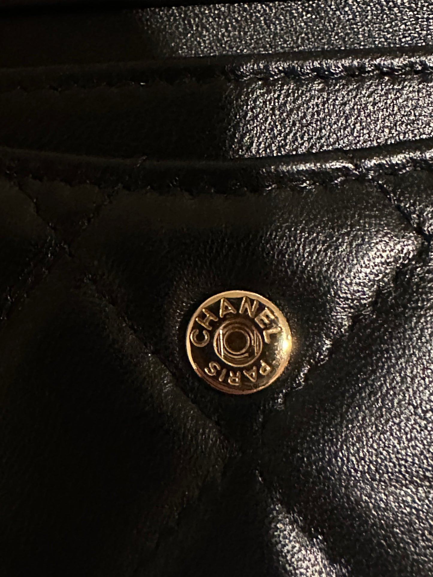 Chanel Small Black Trendy Mini WOC Wallet On Chain Card Coin Flap Bag