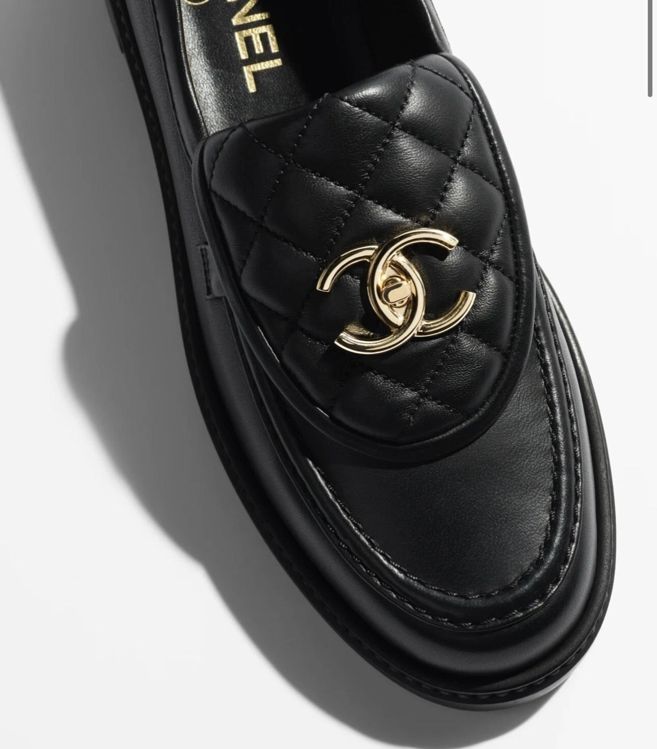 Chanel Loafers Shoes (Black) 38