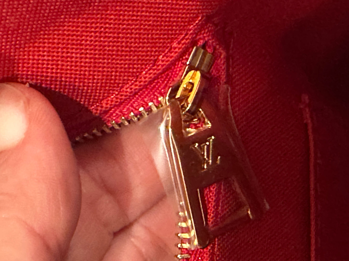 Louis Vuitton On The Go Mm Brown Canvas Tote