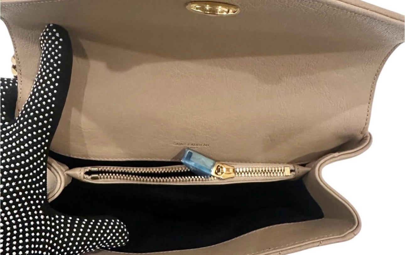 Yves Saint Laurent Saint Laurent Collège Quilted Medium Shoulder Bag