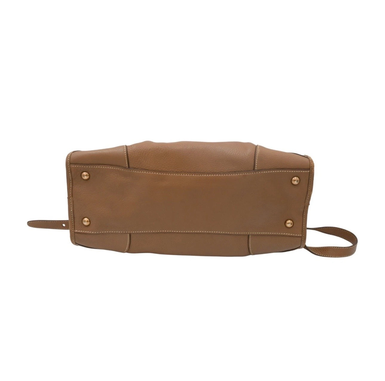Prada Neutral Vitello Dainotop Handle Crossbody Bag
