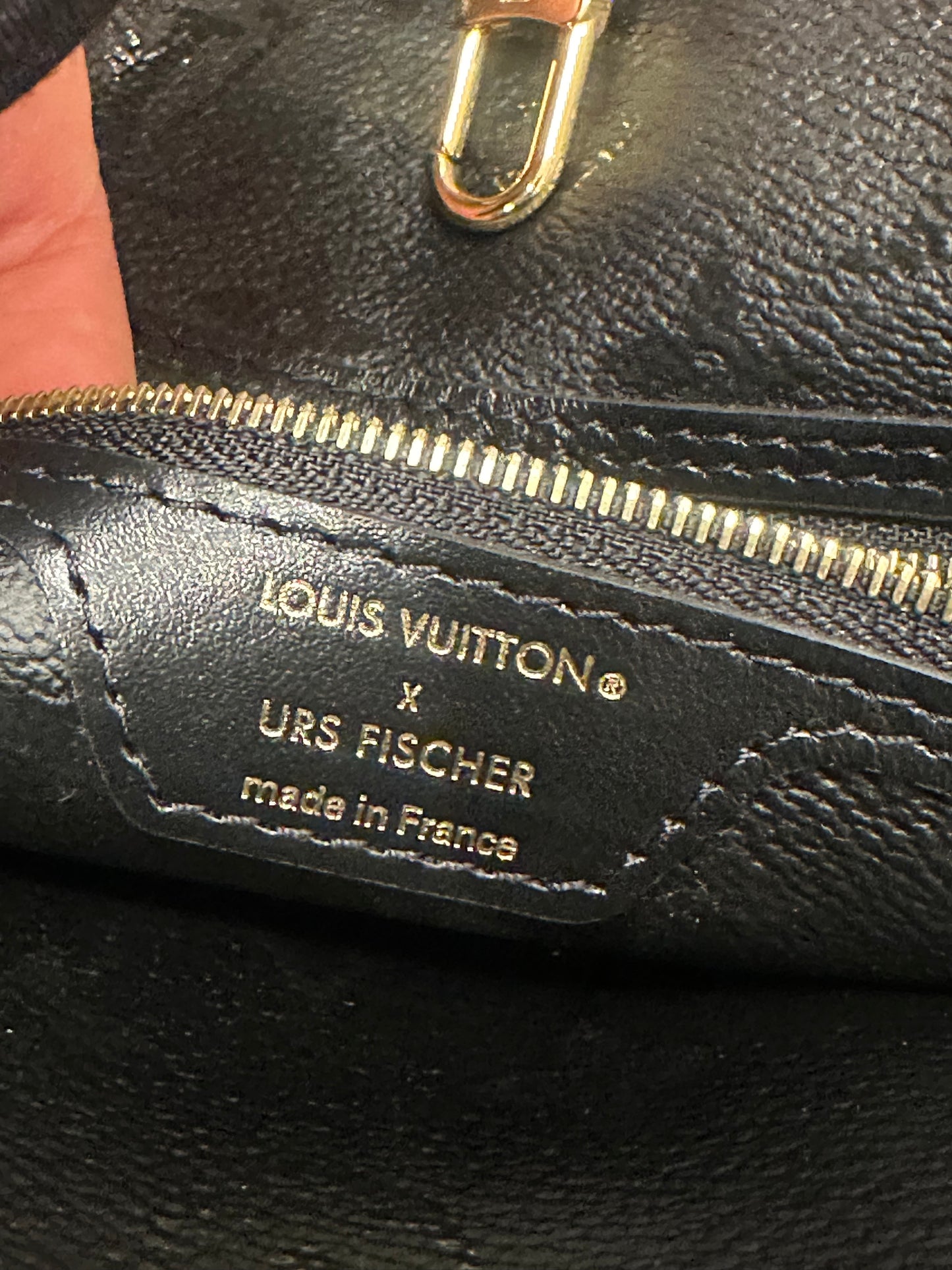 Louis Vuitton Neverfull MM LVxUF M45544 Tote Bag BlackxRed