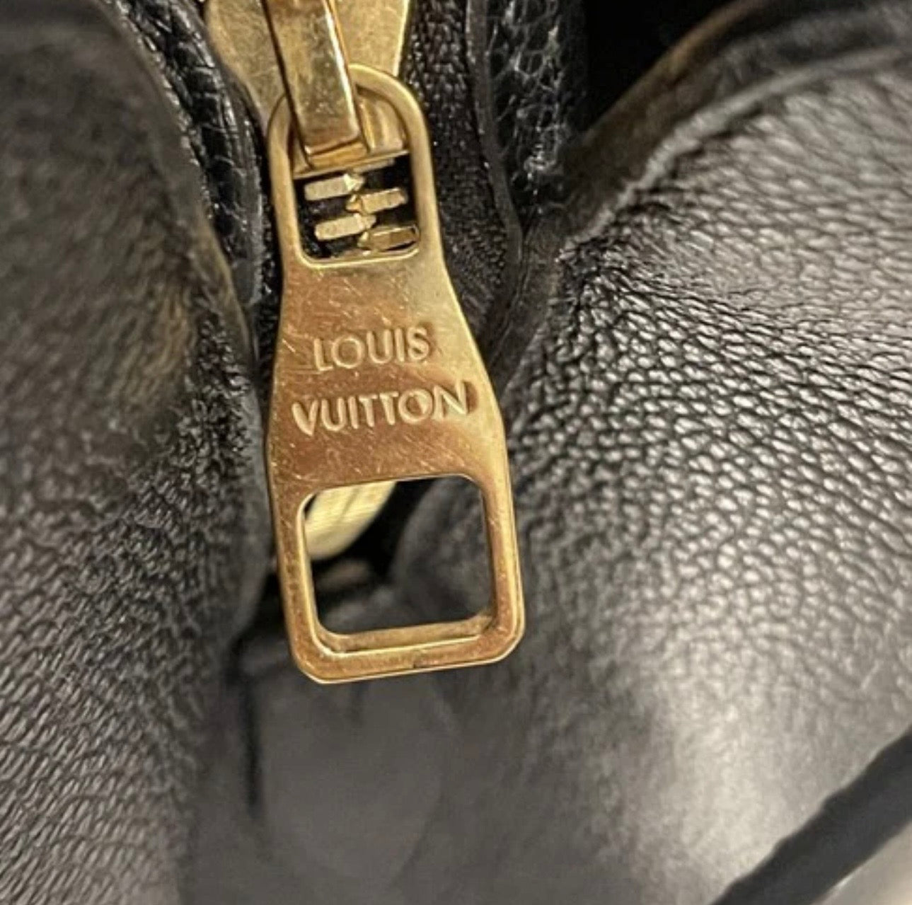 Louis Vuitton Montaigne Empreinte Mm Black Shoulder Bag