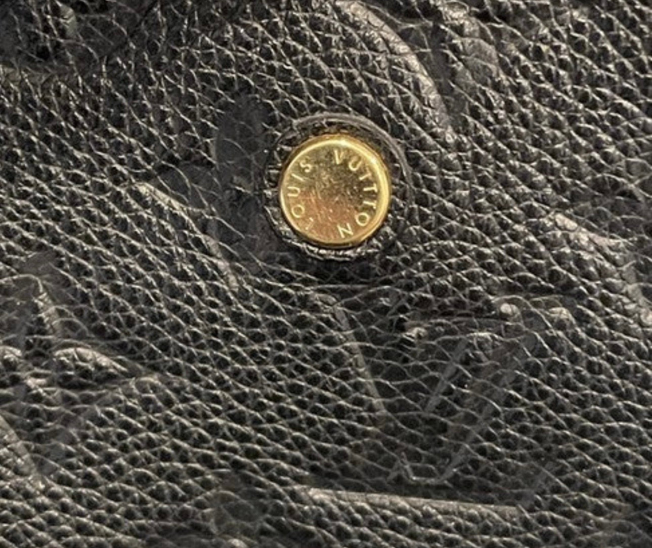 Louis Vuitton Montaigne Empreinte Mm Black Shoulder Bag