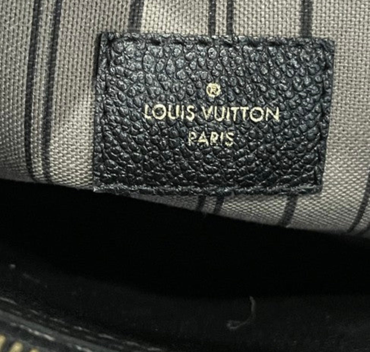 Louis Vuitton Montaigne Empreinte Mm Black Shoulder Bag