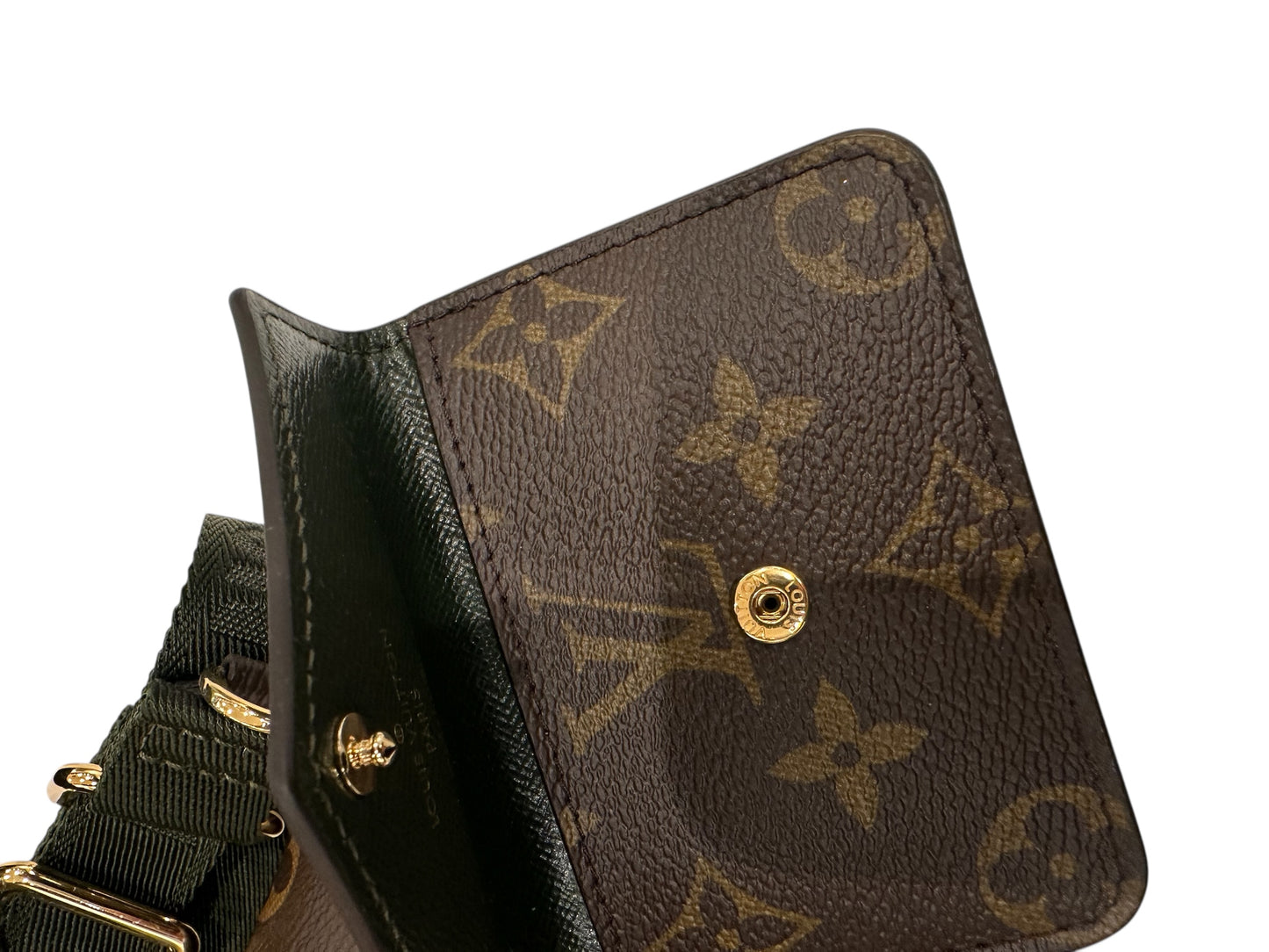 Louis  Vuitton Monogram Felicie Strap & Go Kaki
