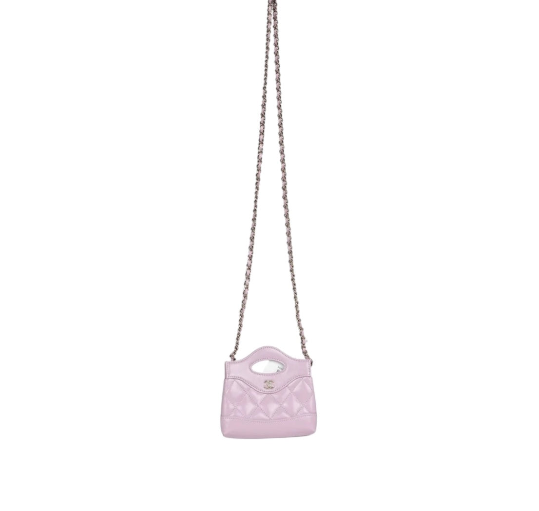 Chanel Mini 31 2025 Pink Shopping Bag Clutch Crossbody