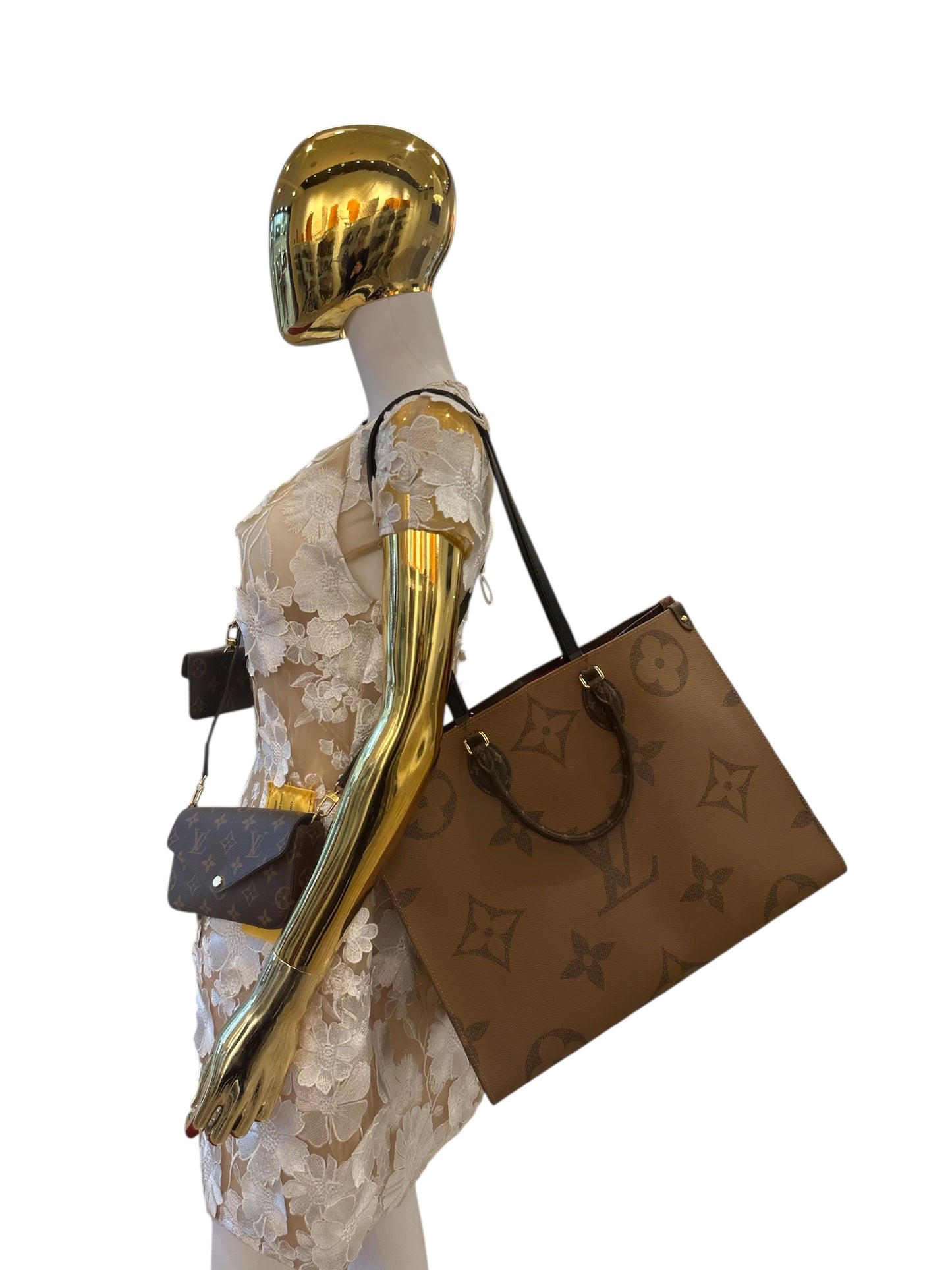 Louis Vuitton On the On The Go GM Canvas Shoulder Bag