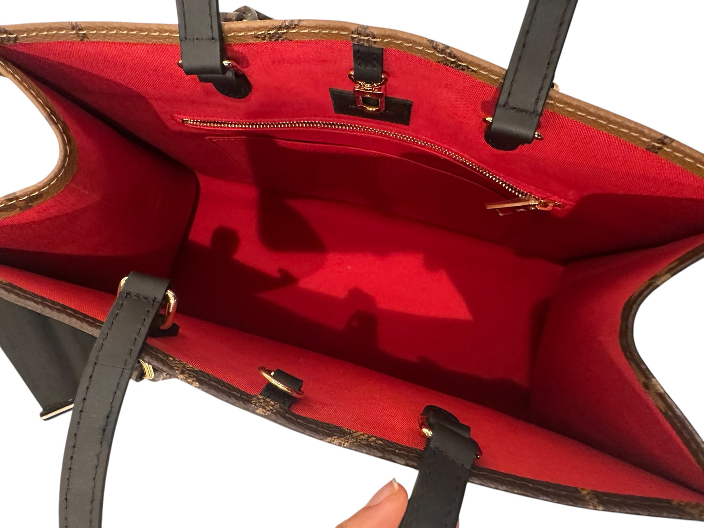 Louis Vuitton On The Go Mm Brown Canvas Tote