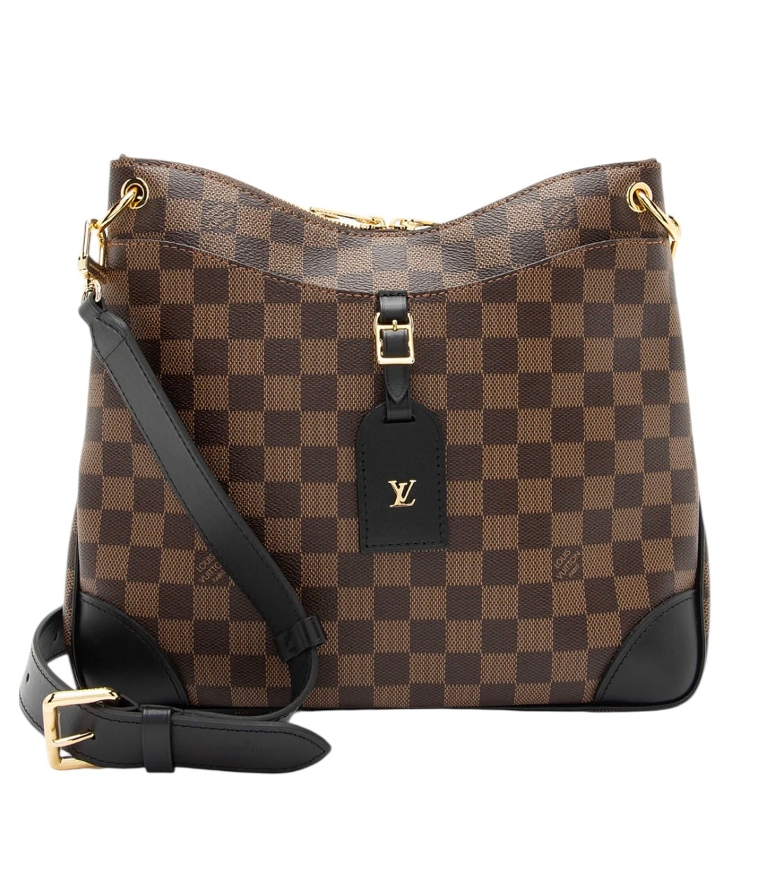 Louis Vuitton Odeon NM MM Ebene Damier Brown Canvas Cross Body Bag
