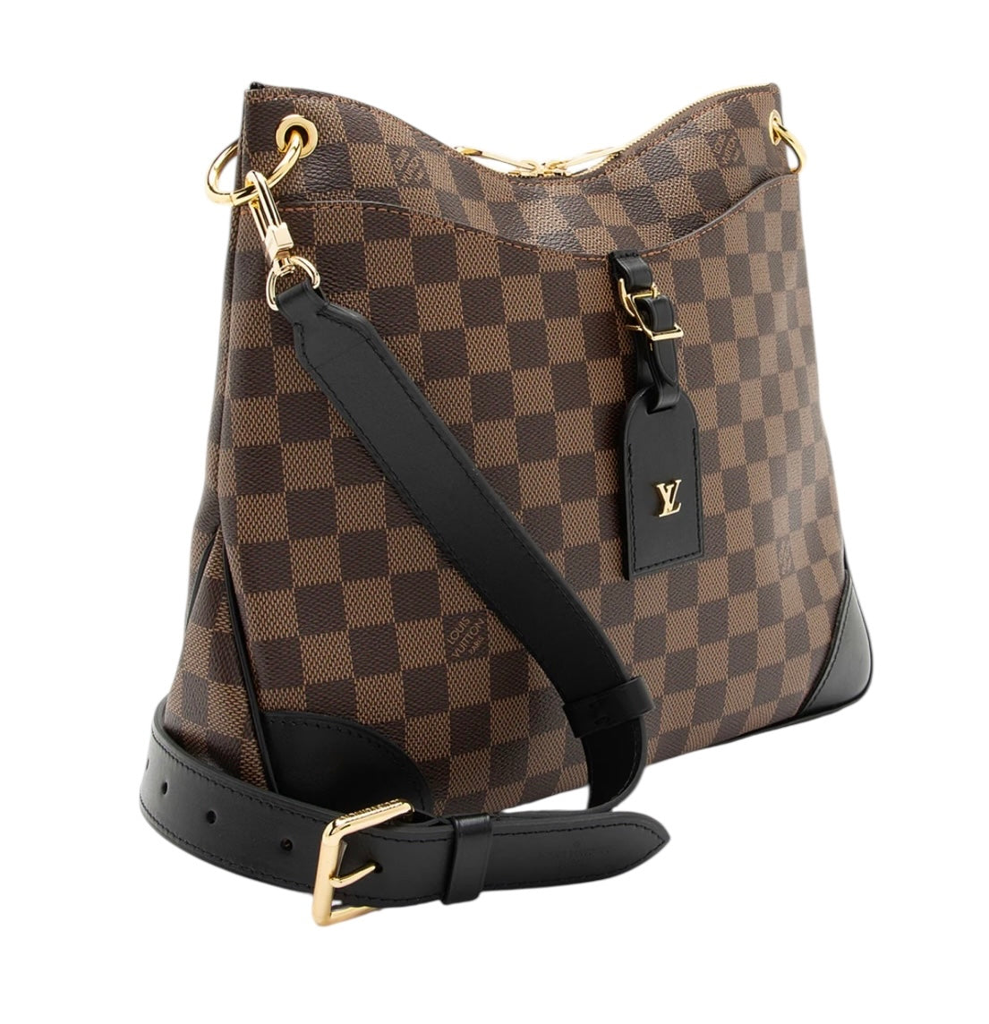 Louis Vuitton Odeon NM MM Ebene Damier Brown Canvas Cross Body Bag