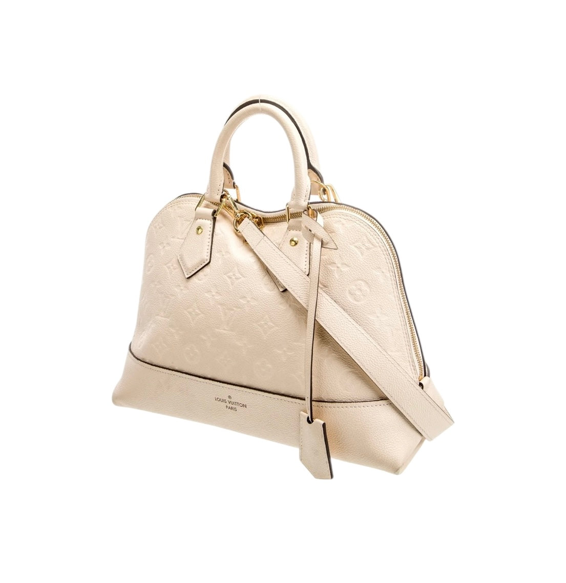 Louis Vuitton Alma Empreinte PM Cream Leather Shoulder Bag, Crossbody