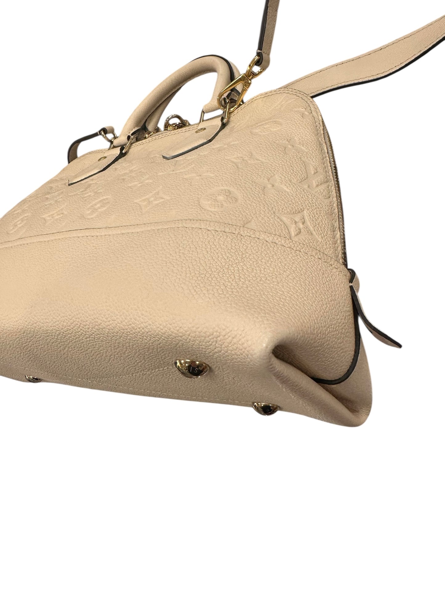 Louis Vuitton Alma Empreinte PM Cream Leather Shoulder Bag, Crossbody
