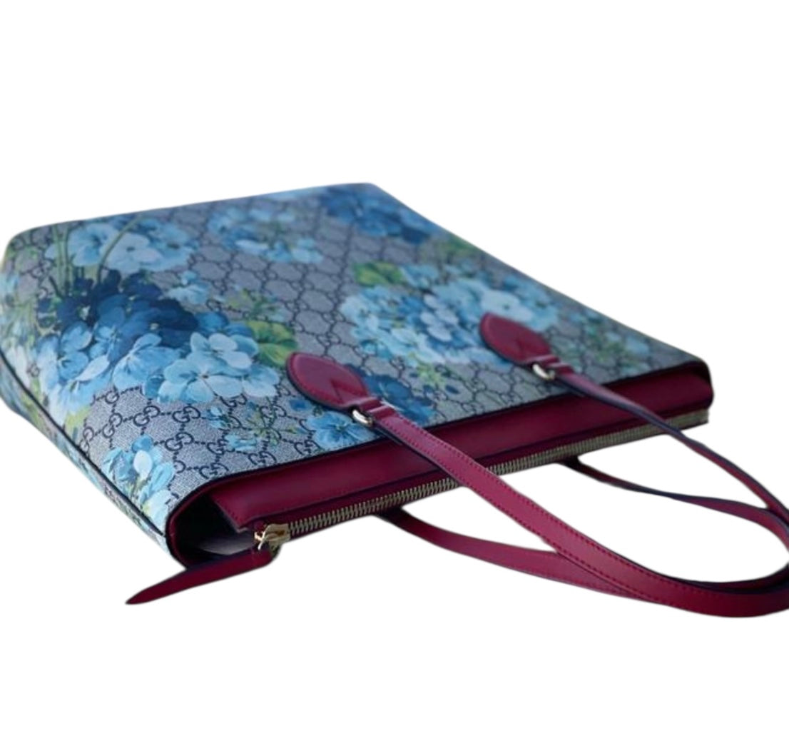 Gucci Blossom Large Blue Shoulder Bag