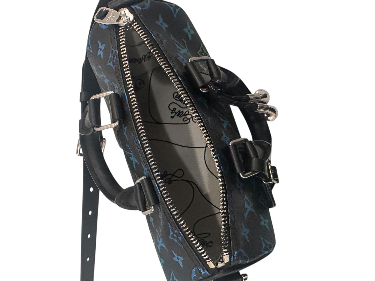 Louis Vuitton Multicolor Monogram Grad Black Bandouliere 25