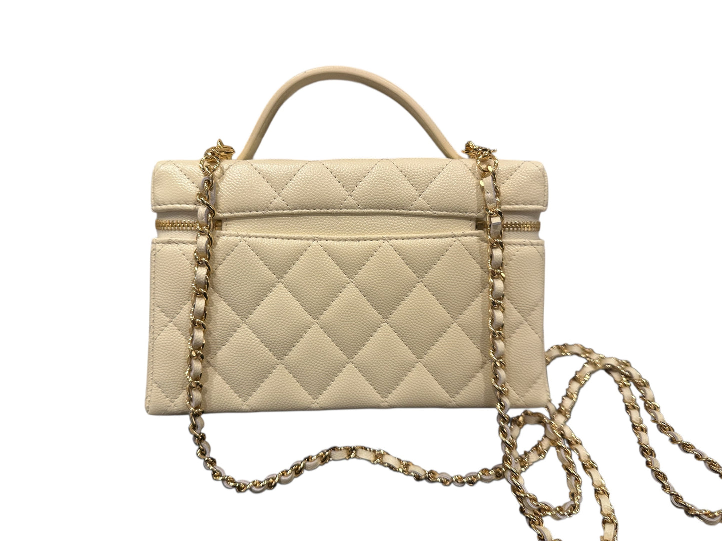 Chanel Trendy CC Vanity Light Beige Slim Vanity 25K Gold Hardware Chain Bag