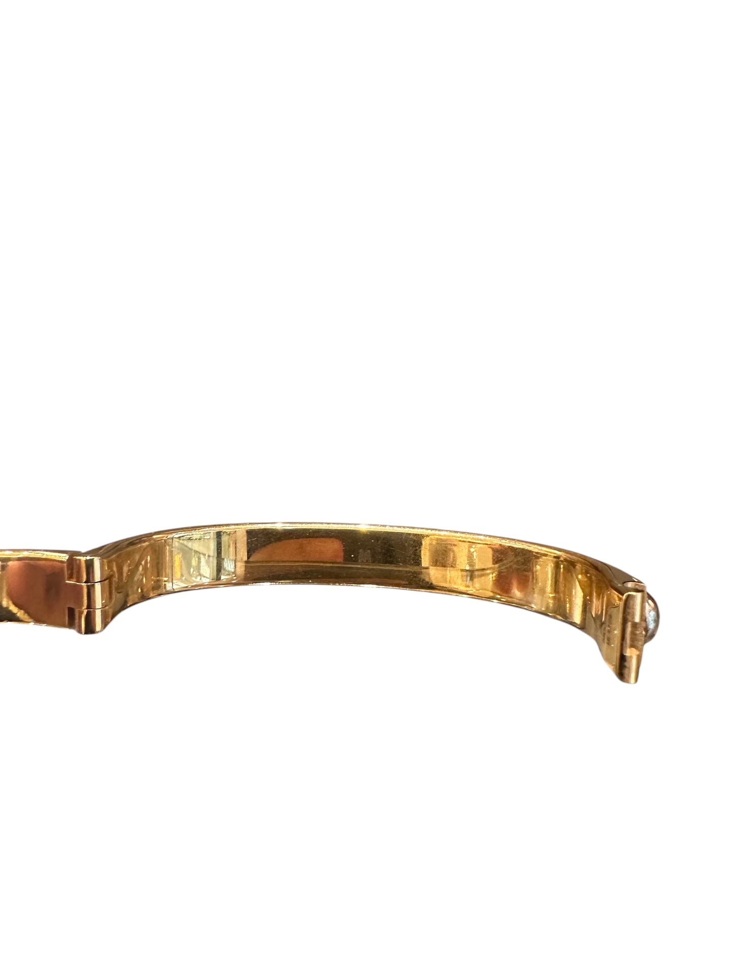 Louis Vuitton Monogram Meta Gold Cuff Bracelet