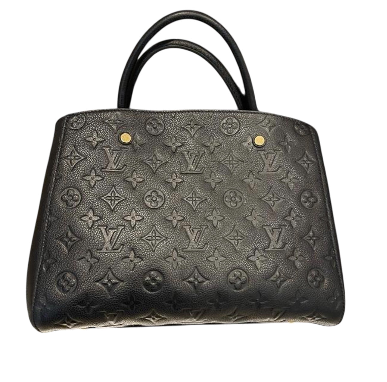 Louis Vuitton Montaigne Empreinte Mm Black Shoulder Bag