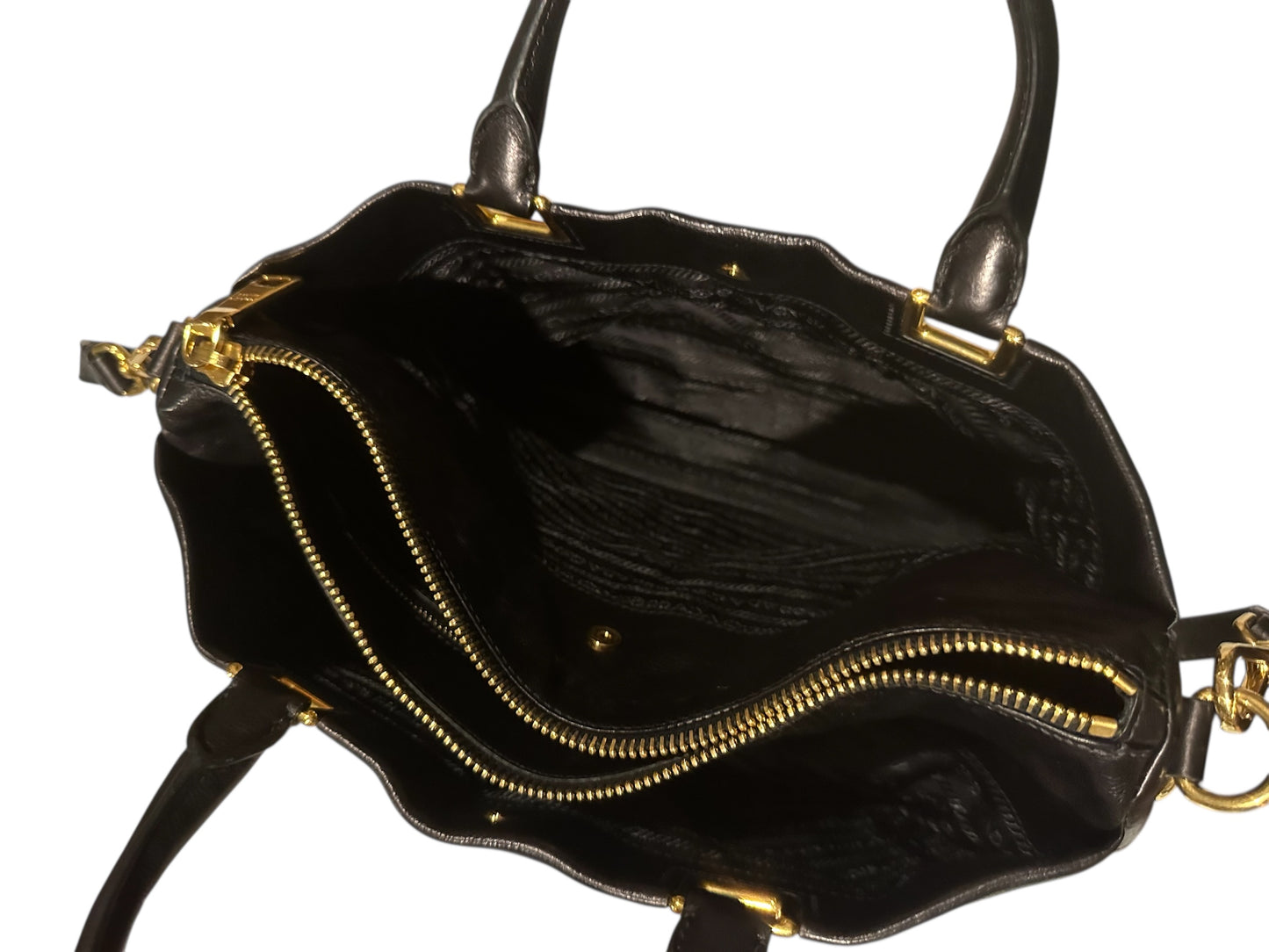 Prada Glace Calf Nero Top Handle Bag