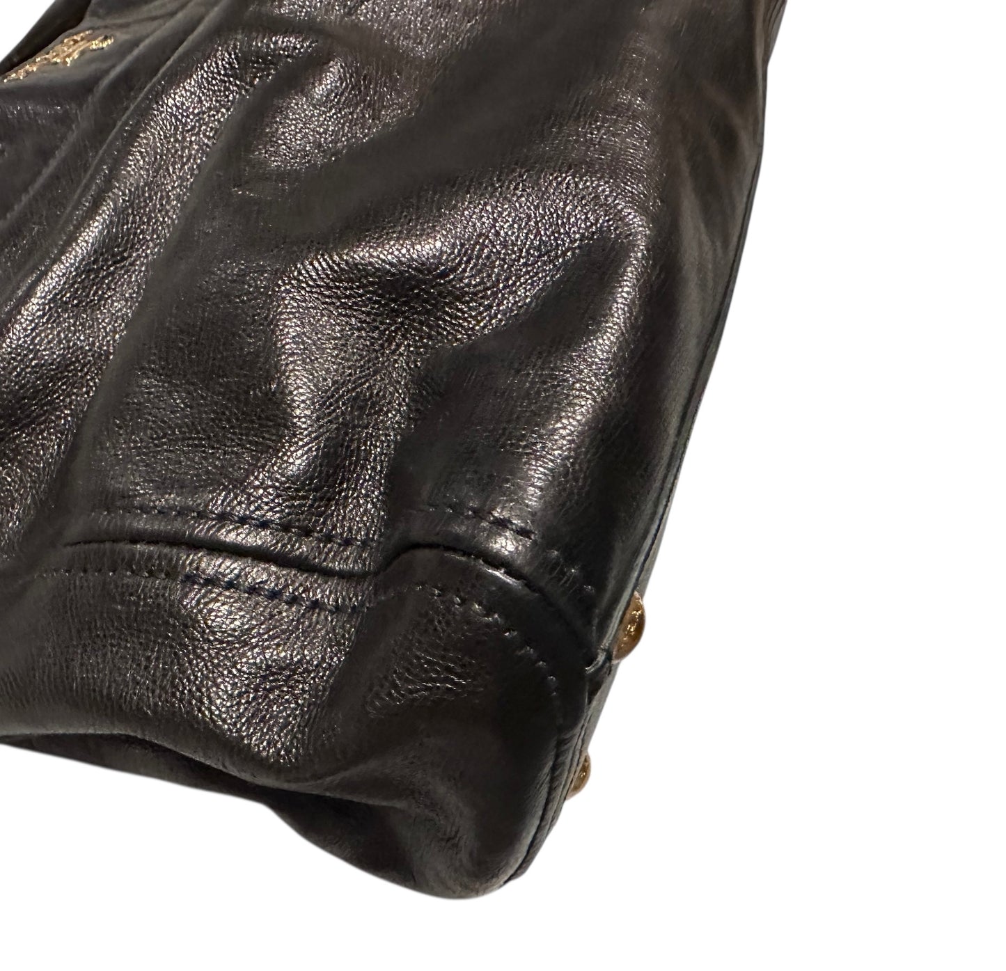 Prada Glace Calf Nero Top Handle Bag