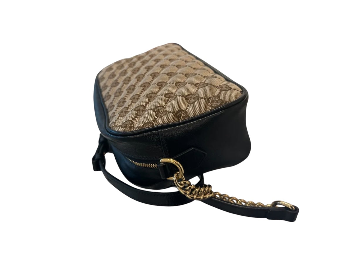 Gucci Monogram Canvas Crossbody Bag