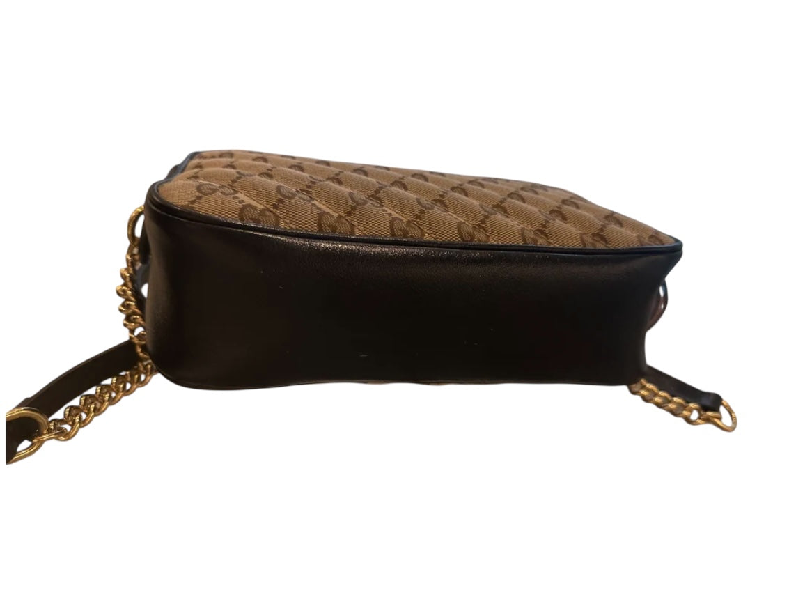 Gucci Monogram Canvas Crossbody Bag