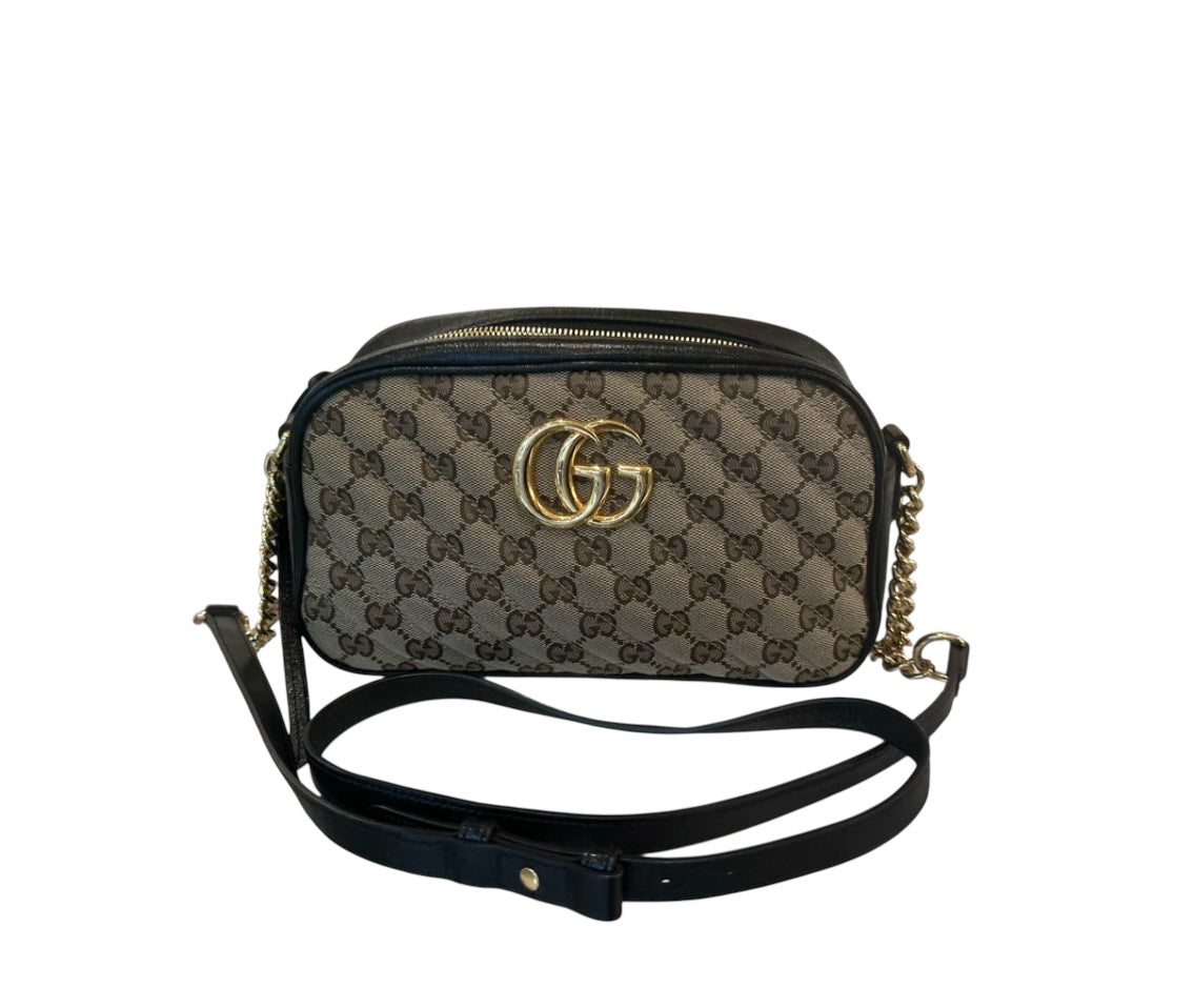 Gucci Monogram Canvas Crossbody Bag
