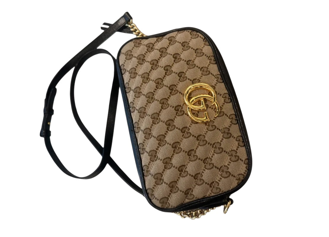 Gucci Monogram Canvas Crossbody Bag