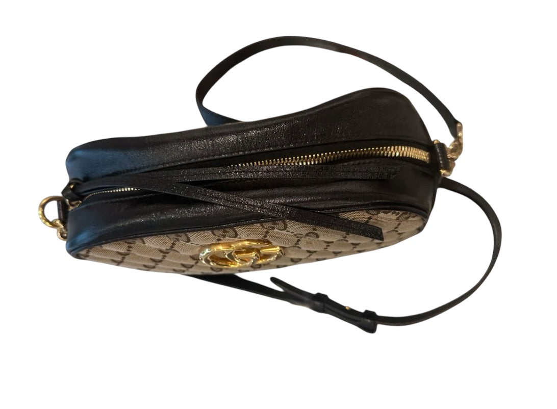 Gucci Monogram Canvas Crossbody Bag