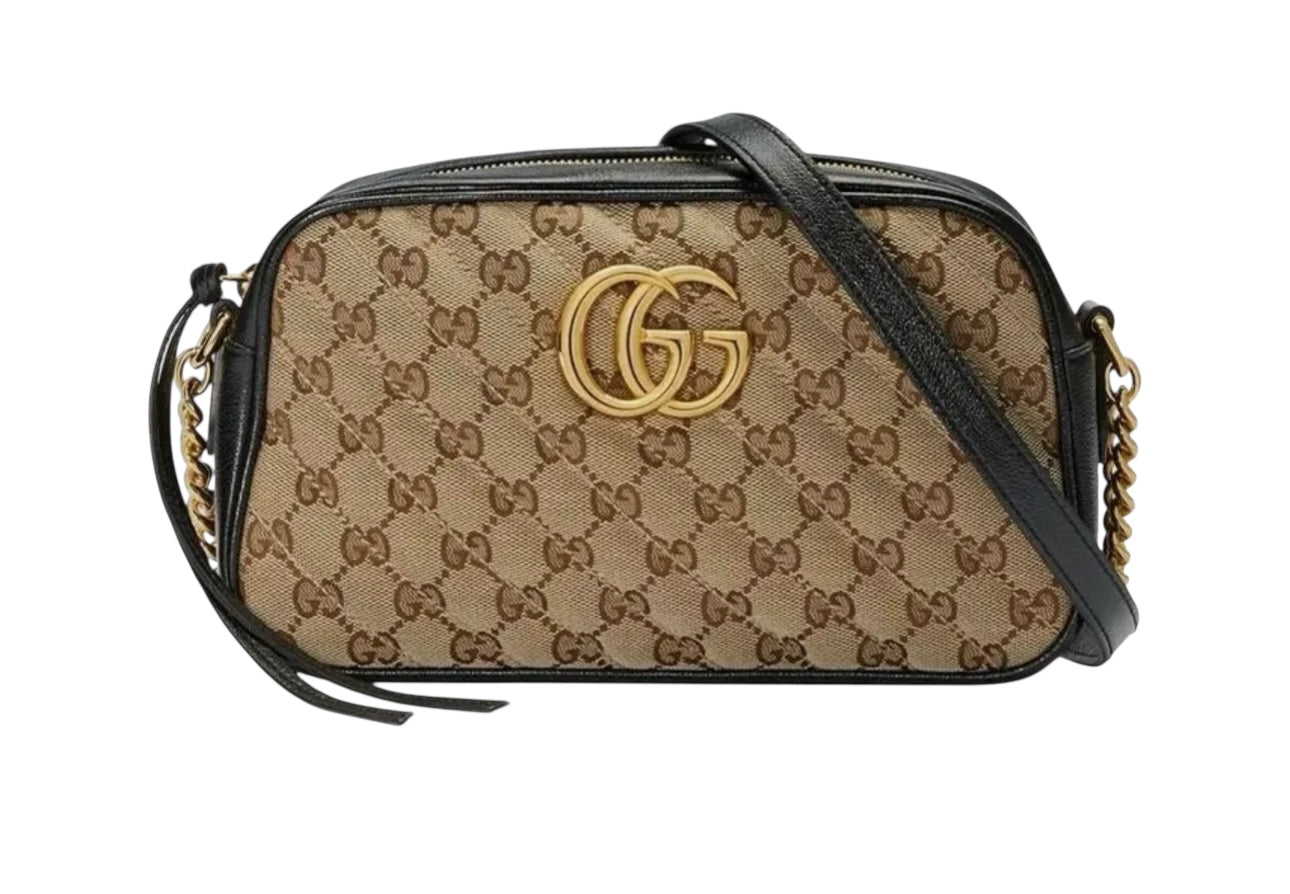 Gucci Monogram Canvas Crossbody Bag