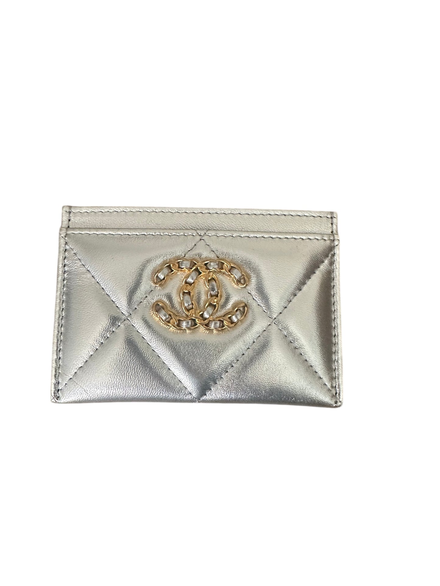 Chanel Silver Card Holder