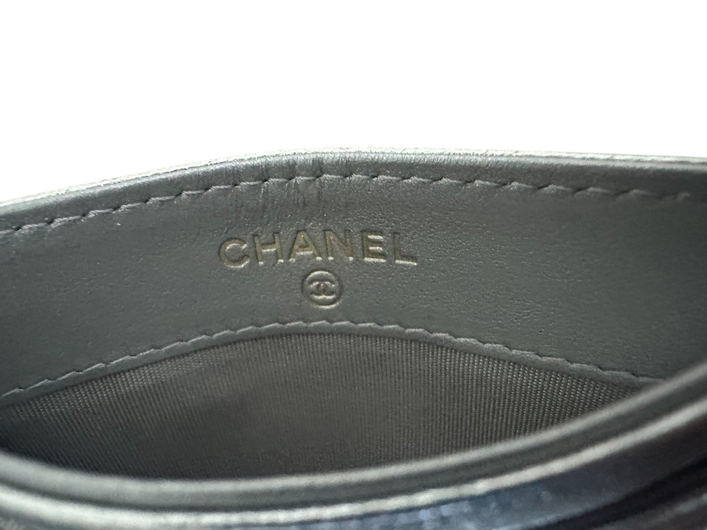 Chanel Silver Card Holder