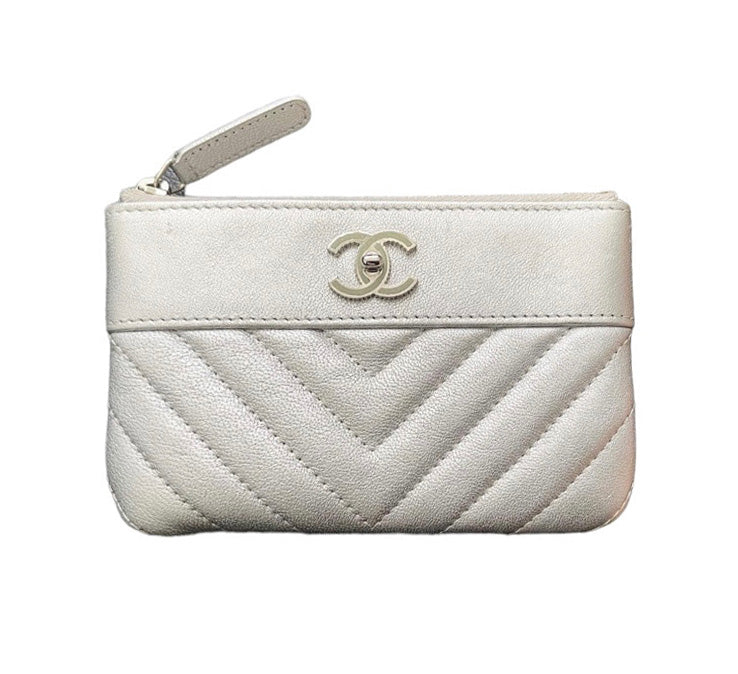 Chanel Silver Pouch